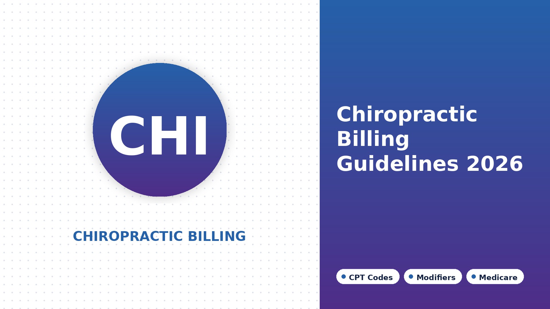 Chiropractic Billing Guidelines for 2026: CPT Codes, Modifiers & Medicare Rules