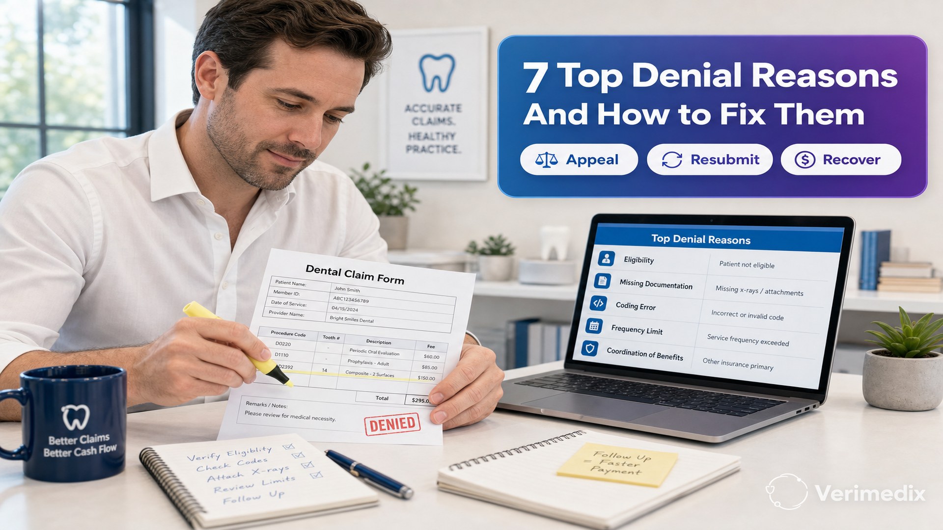 Dental Claim Denials: The 7 Most Common Reasons and How to Fix Them