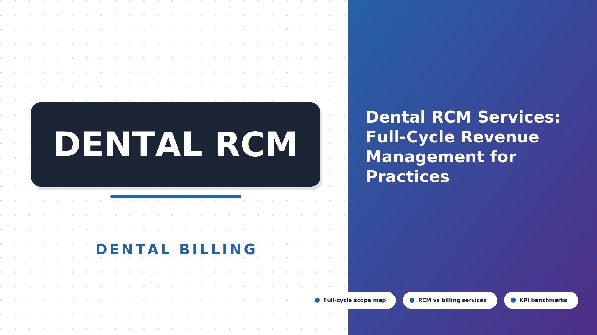 Dental RCM Services: Full-Cycle Revenue Management for Practices (2026)