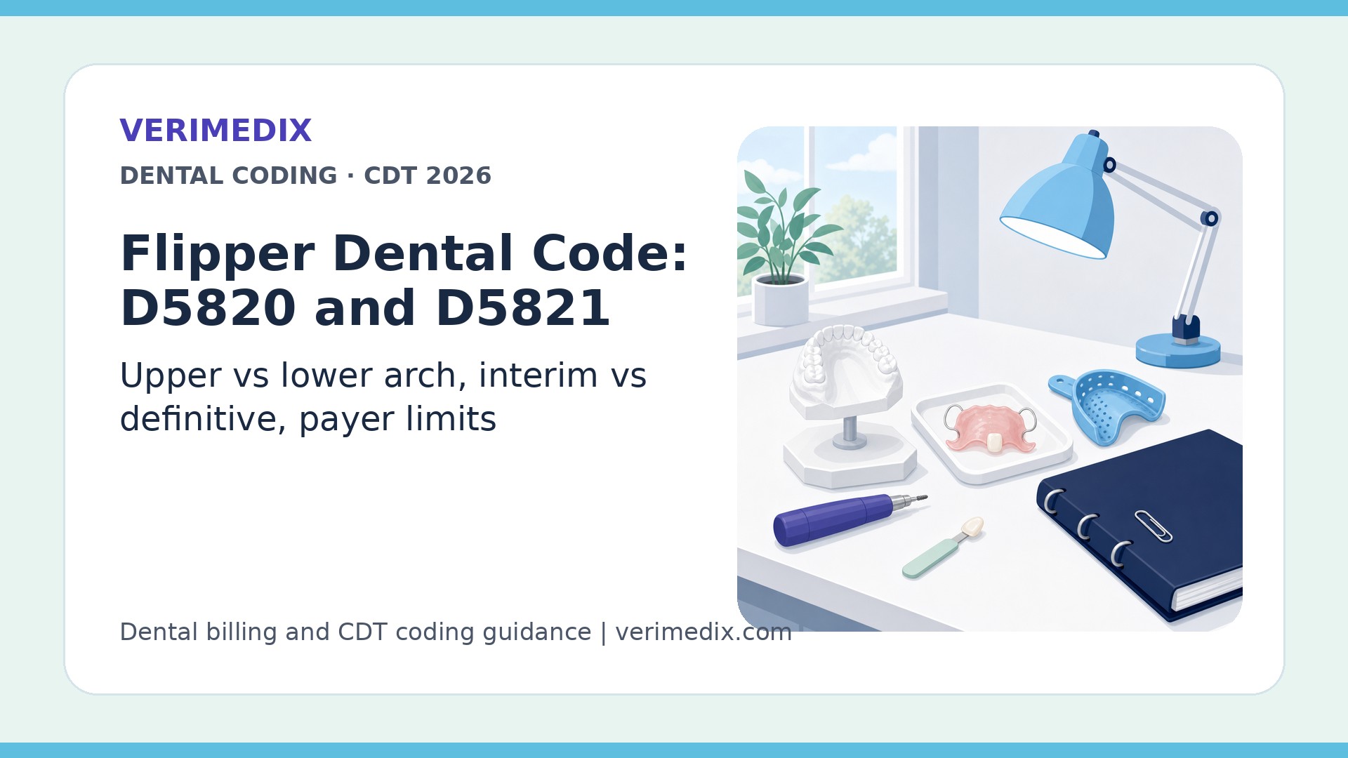 Flipper Dental Code: D5820 and D5821 Interim Partial Denture Billing (2026)