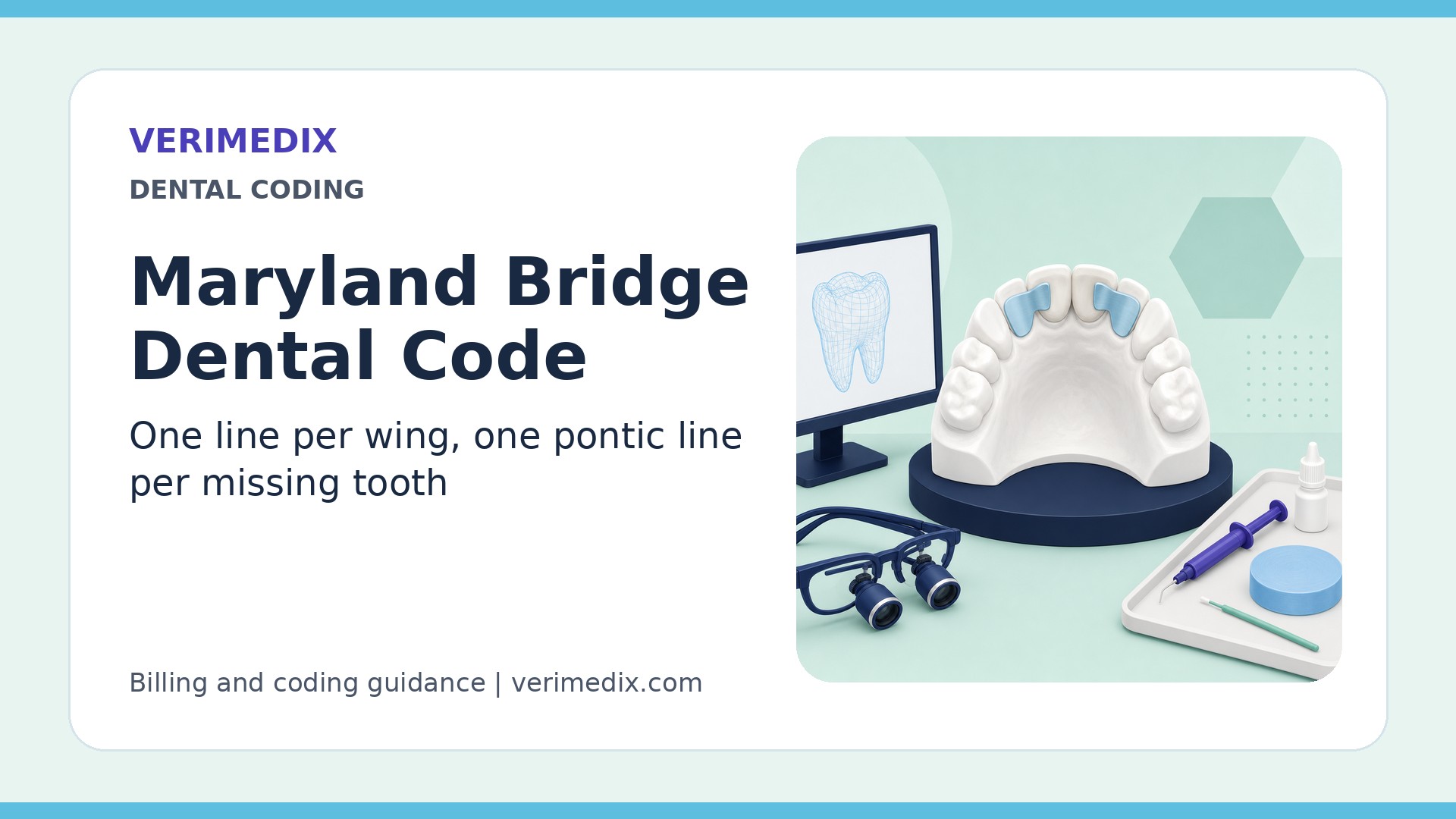 Maryland Bridge Dental Code: D6545, D6548, D6549 and Pontic Billing (2026)
