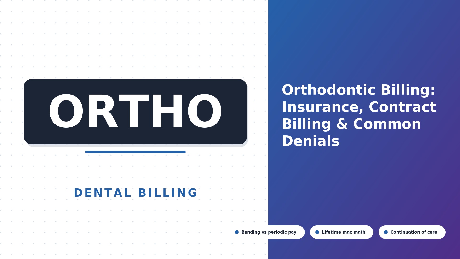 Orthodontic Billing: Insurance, Contract Billing & Common Denials (2026)