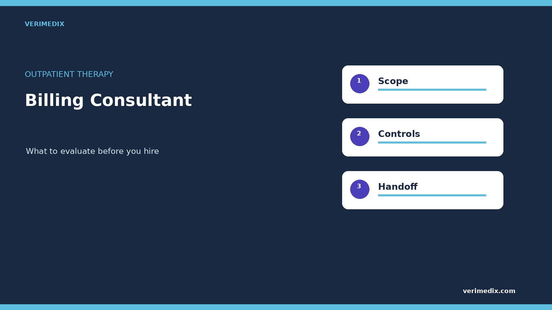 Outpatient Therapy Billing Consultant: What to Ask Before Hiring (2026)