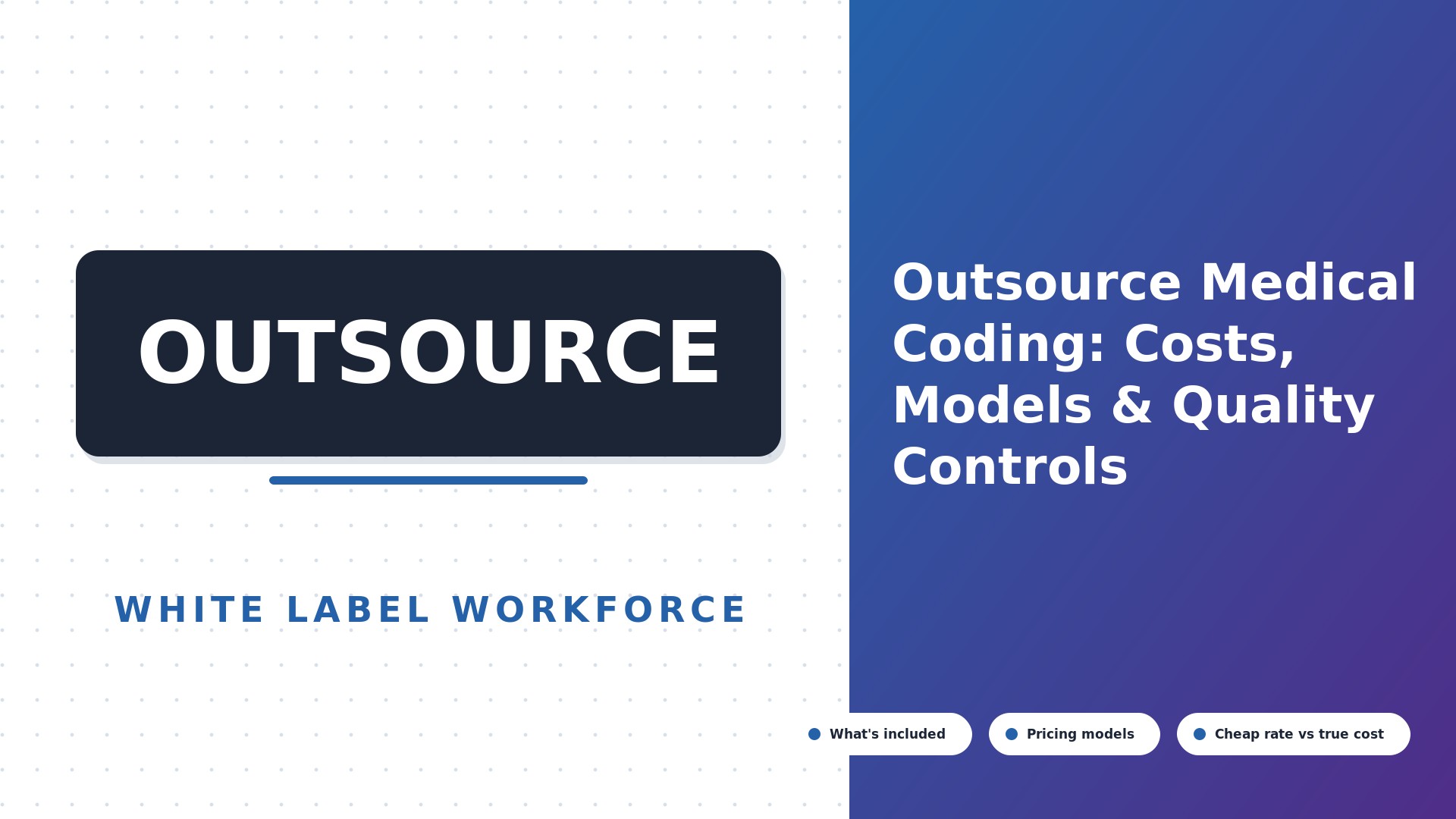 Outsource Medical Coding: Costs, Models & Quality Controls (2026)